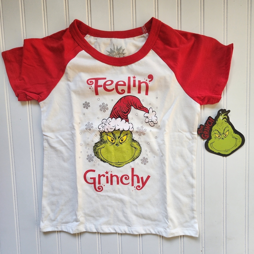 The Grinch short sleeve shirt fir kids Unisex Feelings Grinchy Sz L (14)